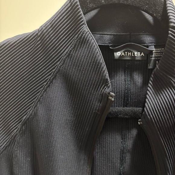 BLACK Athleta Salutation Ribbed Jacket - Picture 4 of 6